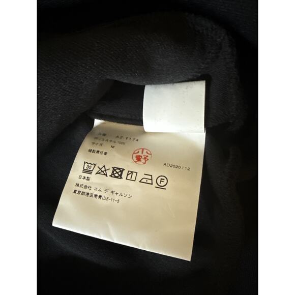 $270 PLAY Comme des Garcons Black Pullover Heart Hoodie AZ-T174-051 Mens Large - Picture 4 of 11